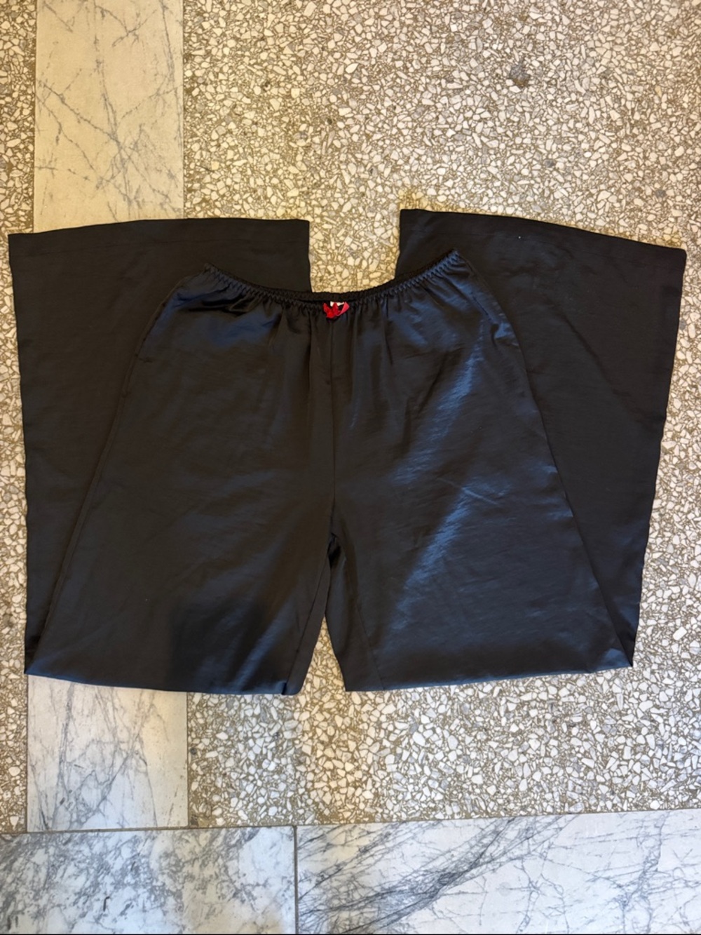 Auden Black Lounge Pants with Red Accent